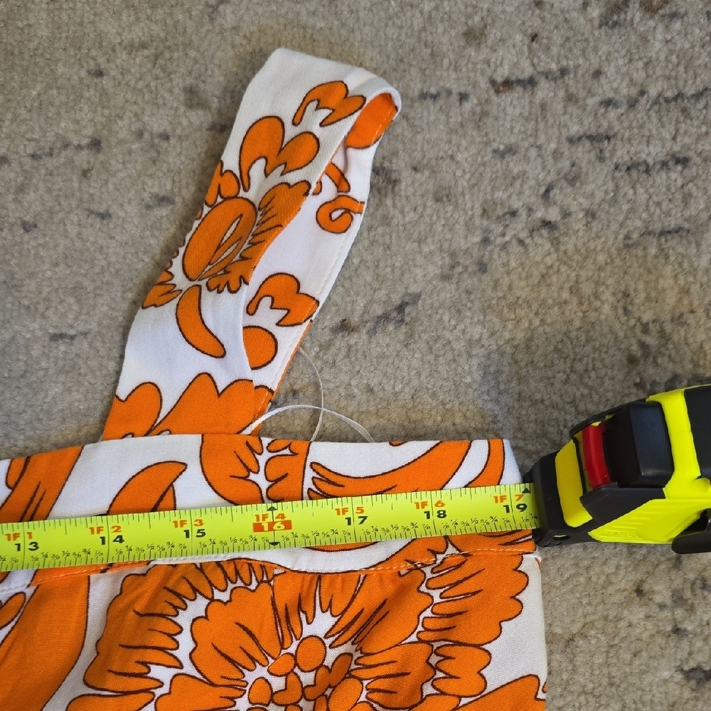 MSK Vibrant  Floral Orange and White Dress, XL, NWT - Picture 9 of 14